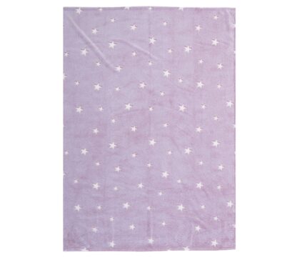 BLANKET - GLOWING STARS  pink/blue SINGLE BED 160x220 - Image 2