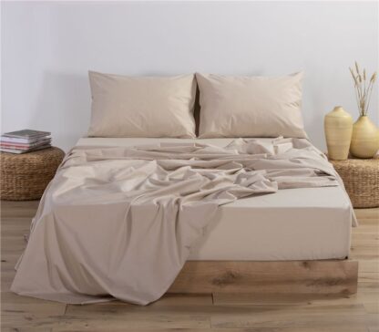 BED SHEETS NEF NEF - BEIGE 100% COTTON