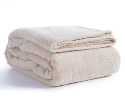 Bedspread/Blanket "Worth" CREAM ECRU - 2 SIZES