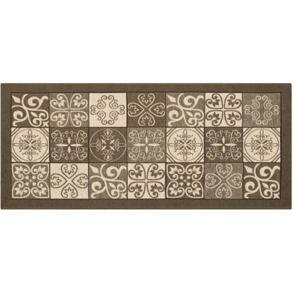 CARPET MAIOLICA 55x155  BROWN