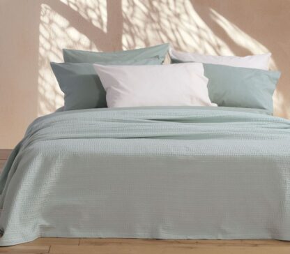 PIQUET BLANKET/THROW - MINT - Image 2