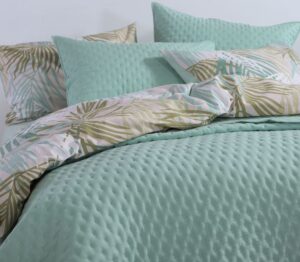 BEDSPREAD GREEN "VALIA" 230x240cm