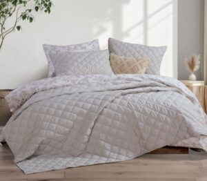 BEDSPREAD GREY "OLGA" 230x240cm
