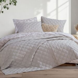 BEDSPREAD GREY "OLGA" 230x240cm