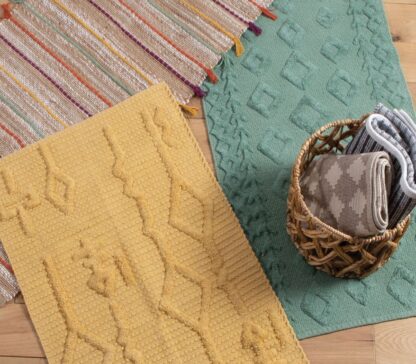 CARPET/RUG  "SANCHEZ" 70x140 yellow - Image 2