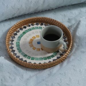 TRAY HYACINTH MOSAIC D28X3,5