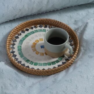 TRAY HYACINTH MOSAIC D28X3,5