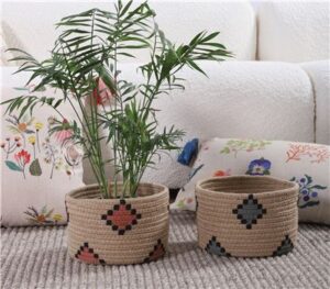 BASKET "ALEMAO" 22x14  BLUE or TERRACOTA