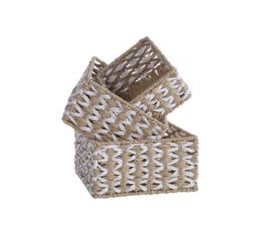 PAPER ROPE STORAGE BASKET - 3 different sizes