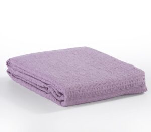 PIQUET BLANKET/THROW - LAVENDER