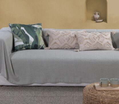 SOFA THROW - SAGE GREEN "BETTY" - different sizes