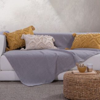 SOFA THROW - GREY "BETTY" - different sizes