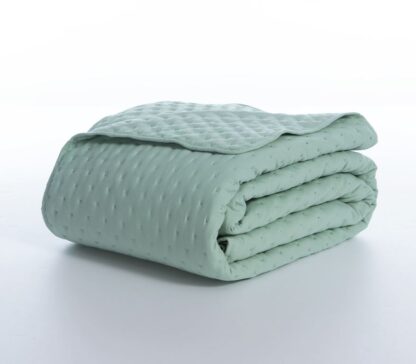 BEDSPREAD GREEN "VALIA" 230x240cm - Image 2