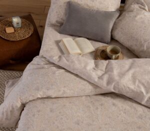 COTTON BEDSHEET SET LUCIL BEIGE