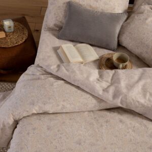 COTTON QUILT COVER LUCIL BEIGE