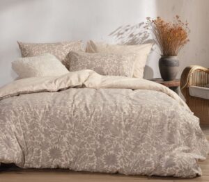 FLANNEL QUILT COVER SET - ISSUAL GREY