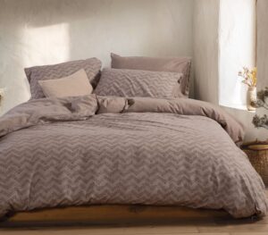 FLANNEL BEDSHEET SET OTRANDO MOCCA