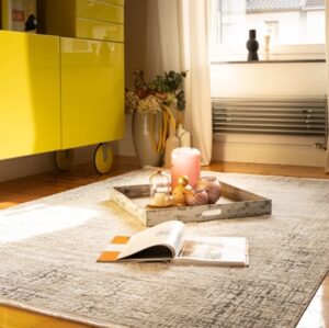 CARPET grey MEMPHIS border 160x230cm