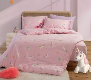 CHILDREN DUVET COVER SET - "UNICORNS"
