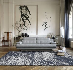 Carpet - "ESSENZA" - Dark Blue 65x110cm