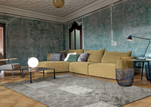 Carpet - "SATURNO" - Light Grey 140x200cm