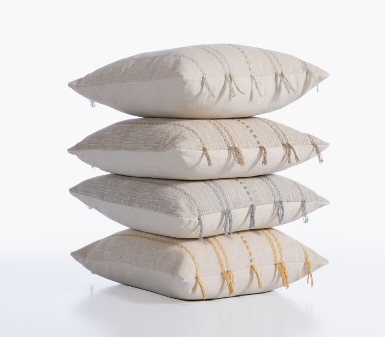Bleeze decorative cushion with a textured jacquard design, perfect for adding comfort and style to sofas, armchairs, and beds.
