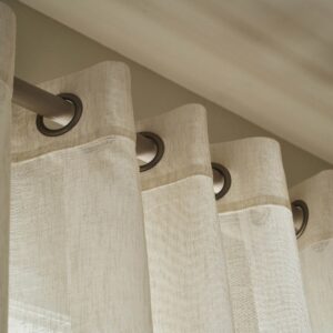 Sheer Curtain Beige - 140 x 280cm